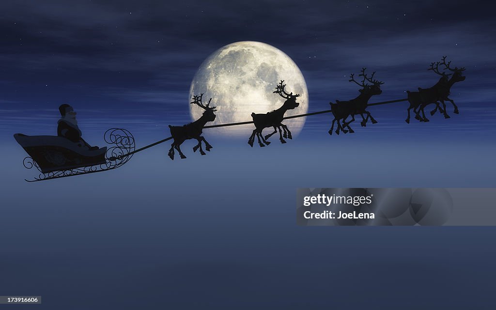 Santa And Sleigh