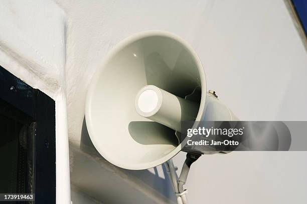 loudspeaker - alarm system stock pictures, royalty-free photos & images