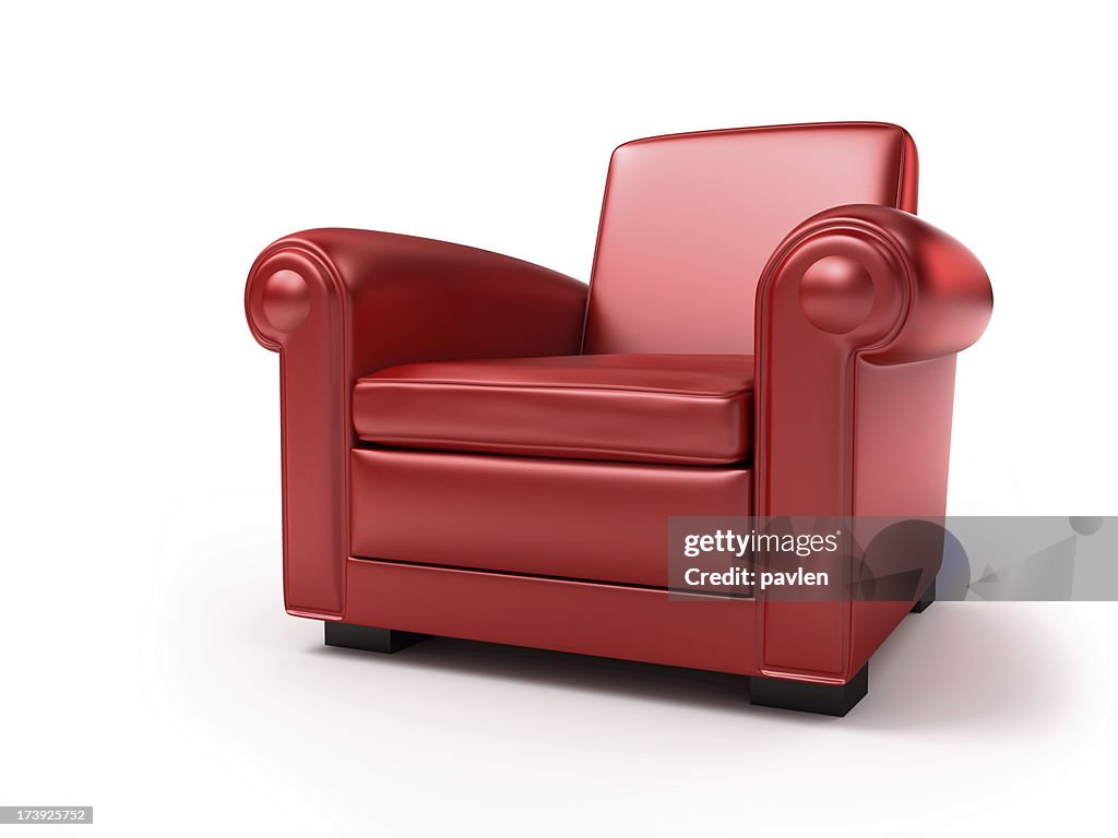 Red armchair