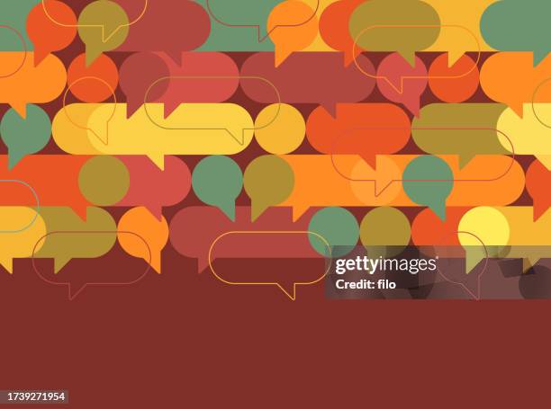 speech bubble talking chatting quote communication abstract background frame - multiculturalism abstract stock illustrations