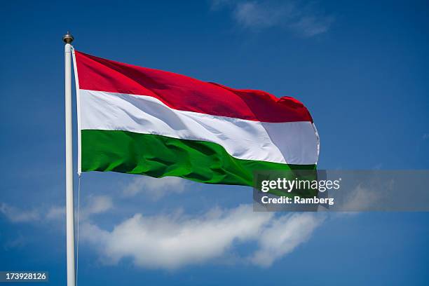 hungarian flag - hungary flag stock pictures, royalty-free photos & images