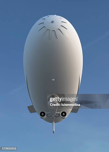 blimp - airship stock pictures, royalty-free photos & images