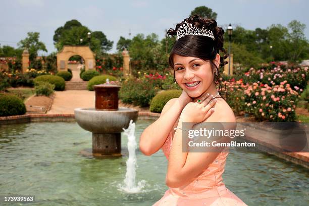 beautiful quinceanera - 15th birthday stock pictures, royalty-free photos & images