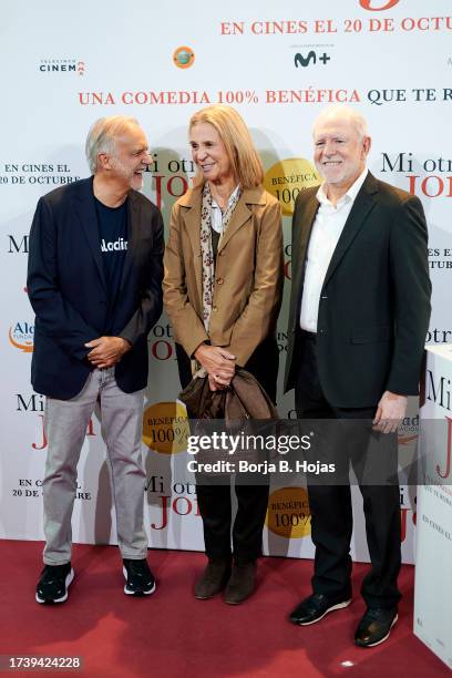 Paco Arango and Elena de Borbon attend the Madrid premiere of "Mi Otro Jon" at Cine Capitol on October 16, 2023 in Madrid, Spain.