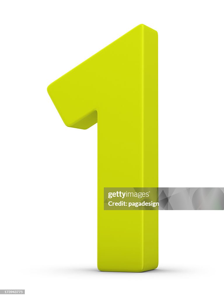 Green number 1