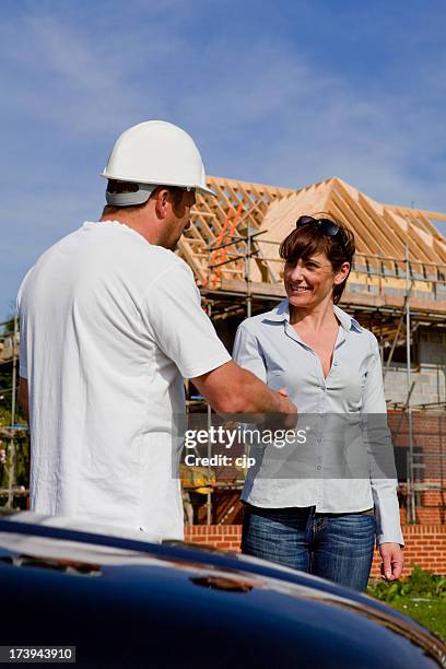 construction site planning meeting - high key stock pictures, royalty-free photos & images