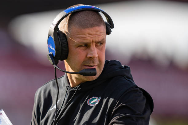 Head coach Billy Napier of the Florida Gators looks on during their game against the South Carolina Gamecocks at Williams-Brice Stadium on October...