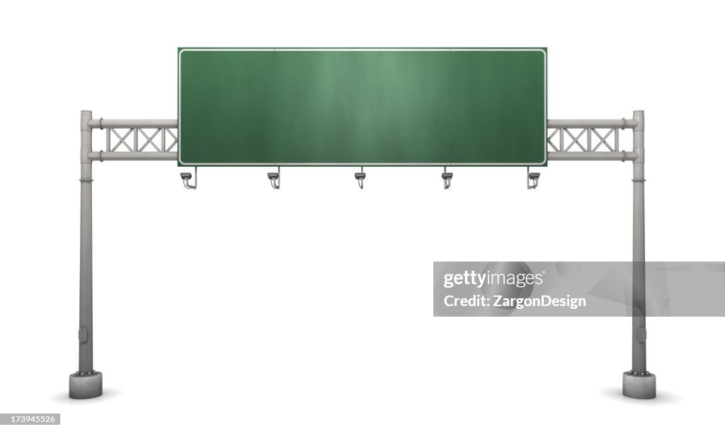 Freeway sign blank