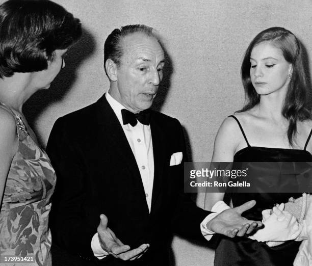 George Balanchine attends the opening of "Midsummer's Night Dream" on April 17, 1967 at the New York State Theater in New York City.