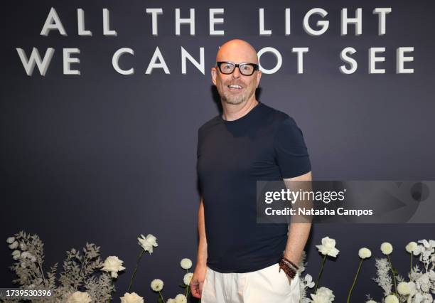 Simon Elliott attends Netflix's "All The Light We Cannot See" Tastemaker at San Vicente Bungalows on October 14, 2023 in West Hollywood, California.