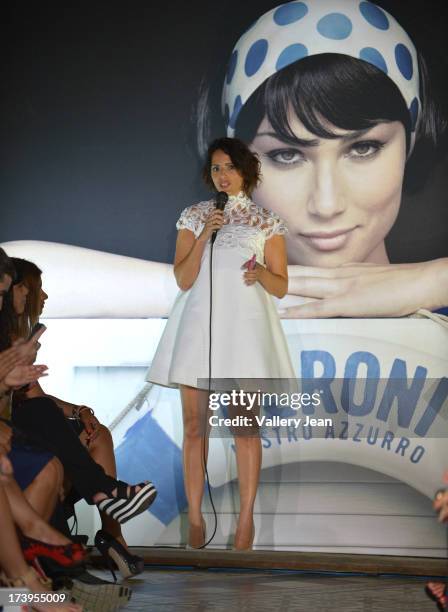 Katya Bravo during the Peroni Emerging Designer Series presented by Fashion Group on July 17, 2013 in Miami, Florida.