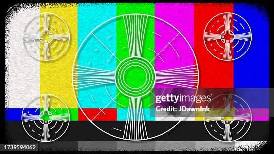 Tv Screen Test Pattern Old Fashioned Tv Test Screen Colorful Pattern For Television ...