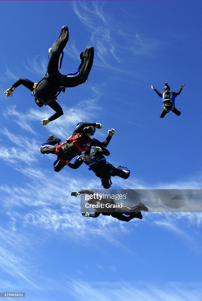 Skydiving 4 way team