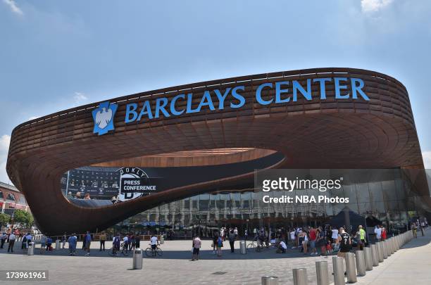 July 18: General overview of the arena during a press conference at the Barclays Center on July 18, 2013 in the Brooklyn borough of New York City....