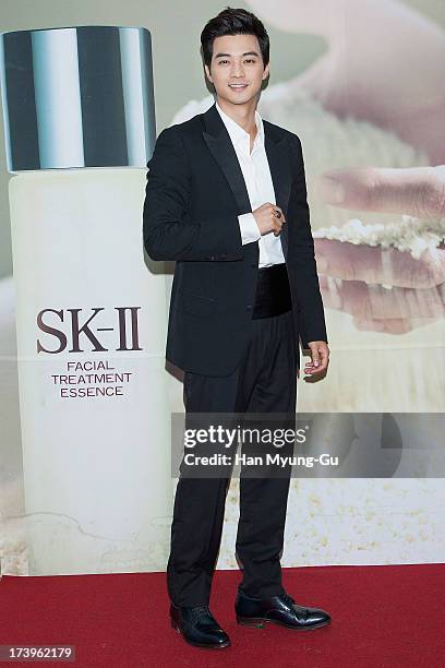 South Korean actor Kim Ji-Hoon attends the SK-II 'Pitera House' Pop Up store opening on July 18, 2013 in Seoul, South Korea.