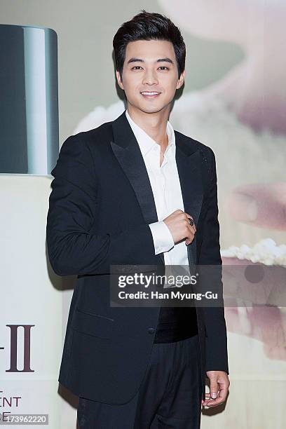 South Korean actor Kim Ji-Hoon attends the SK-II 'Pitera House' Pop Up store opening on July 18, 2013 in Seoul, South Korea.
