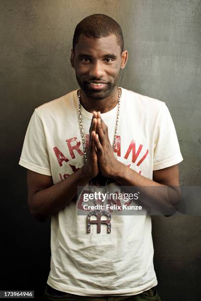 Rapper Wretch 32 is photographed for Self Assignment on July 10, 2013 in London, England.