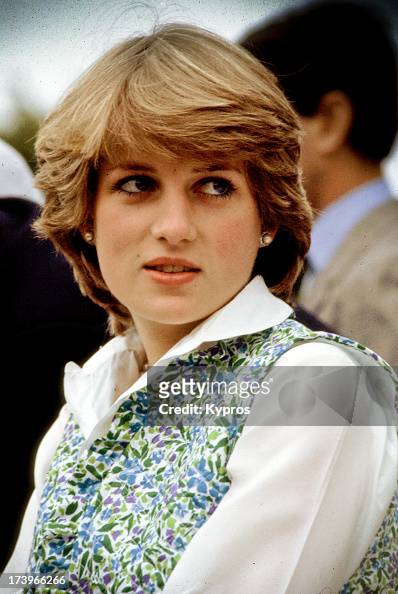 Lady Diana Spencer, the future Diana, Princess of Wales at a polo ...