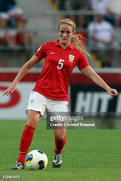 Sophie Bradley of England runs with the ball during the UEFA Women's EURO 2013 Group C match between France and England at Linkoping Arena on July...