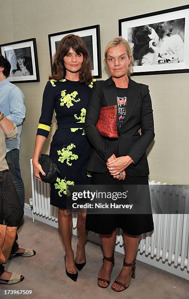 Helena Christensen and Ulrika Lindgren attend MATCHESFASHION.COM Partners With Rika On 'Iron Girl' Project For Rika Magazine on July 18, 2013 in...