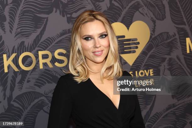 Scarlett Johansson attends the 2023 God's Love We Deliver Golden Heart Awards at The Glasshouse on October 16, 2023 in New York City.