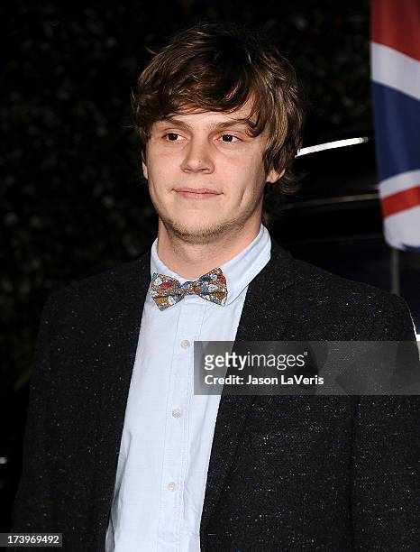Actor Evan Peters attends the Topshop Topman LA flagship store opening party at Cecconi's Restaurant on February 13, 2013 in Los Angeles, California.