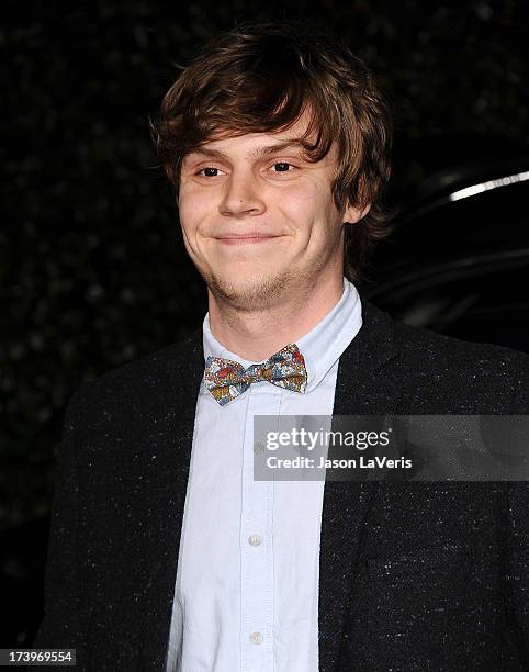 Actor Evan Peters attends the Topshop Topman LA flagship store opening party at Cecconi's Restaurant on February 13, 2013 in Los Angeles, California.