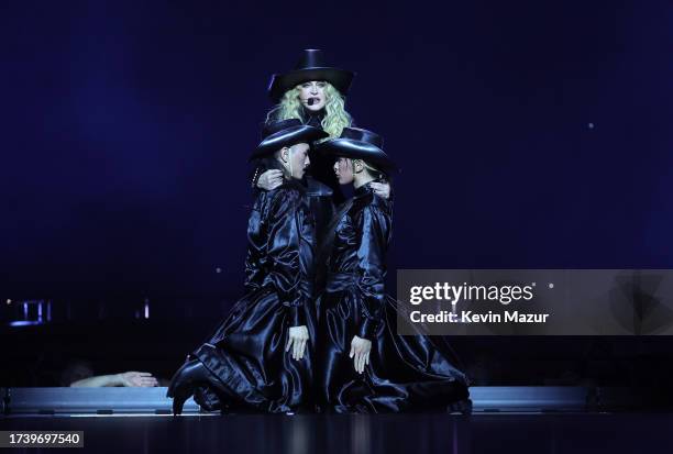 Madonna performs during The Celebration Tour at The O2 Arena on October 15, 2023 in London, England.