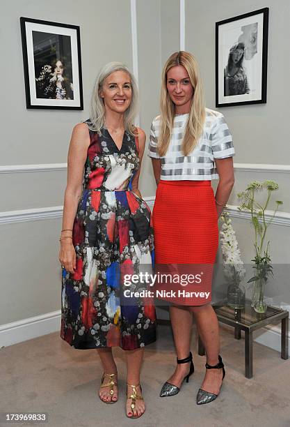 Ruth Chapman and Tilly Macalister-Smith attend MATCHESFASHION.COM Partners With Rika On 'Iron Girl' Project For Rika Magazine on July 18, 2013 in...