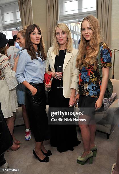 Laura Jackson, Jen Carey and Alexandra Carl attend MATCHESFASHION.COM Partners With Rika On 'Iron Girl' Project For Rika Magazine on July 18, 2013 in...