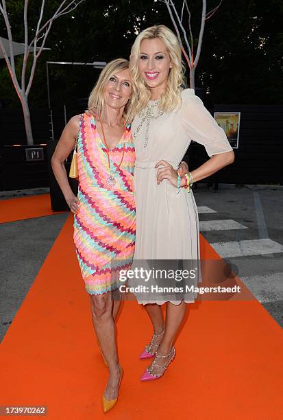 Traudl Kerth and her daughter Verena Kerth attend the Verena Kerth birthday party at P1 on July 18, 2013 in Munich, Germany. Kerth also celebrated...