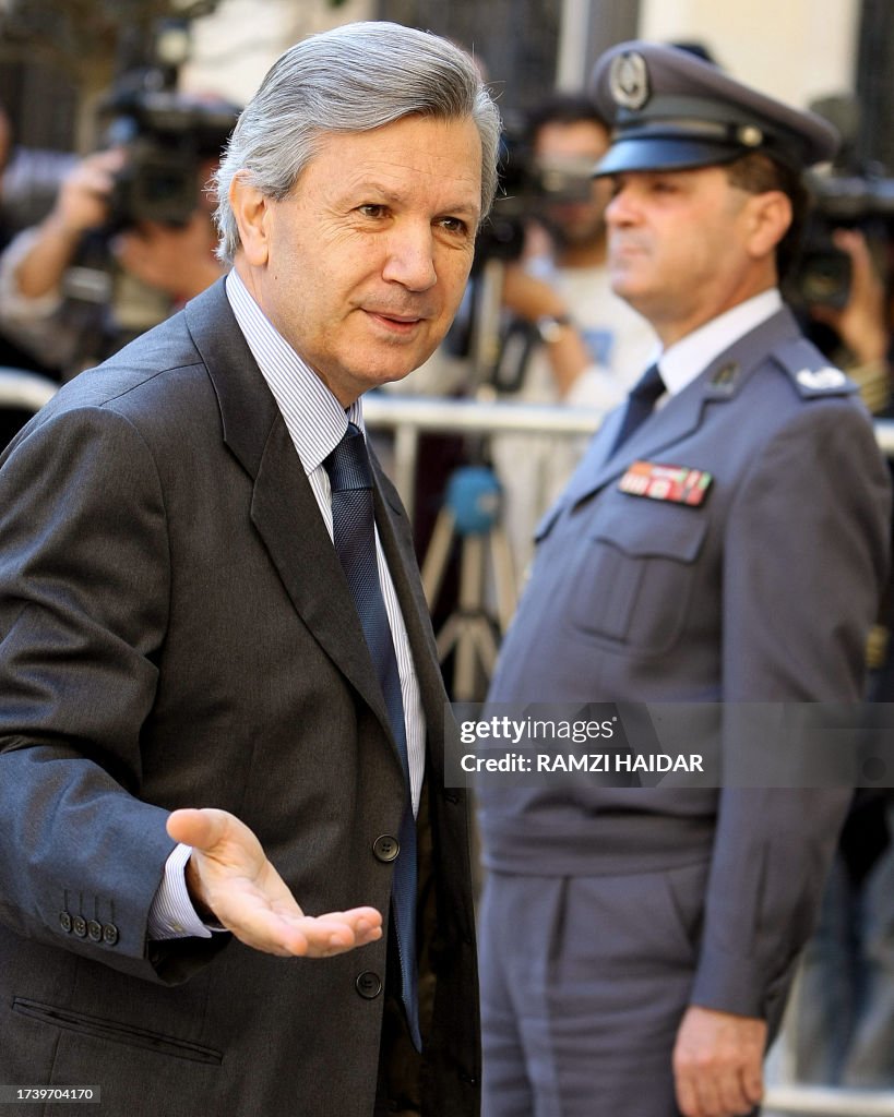 Rod Ghanem Lebanese deputy and presidential candidate Robert Ghanem gestures as ...