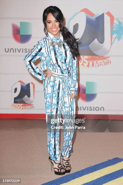 Singer Becky G attends the Premios Juventud 2013 at Bank United Center on July 18, 2013 in Miami, Florida.