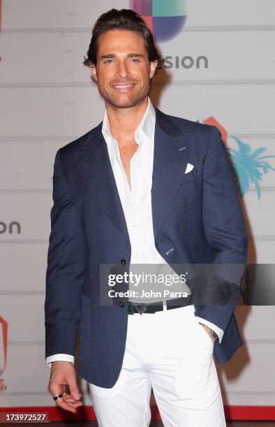 Actor Sebastian Rulli attends the Premios Juventud 2013 at Bank United Center on July 18, 2013 in Miami, Florida.