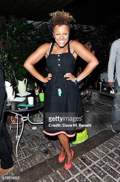 Gemma Cairney attends Warner music group summer party in association with Esquire at Shoreditch House on July 18, 2013 in London, England.