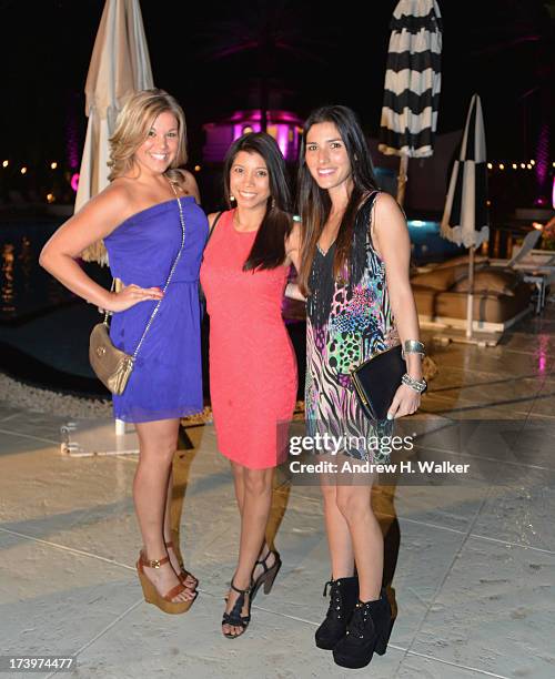 Guests attend the Mercedes-Benz Fashion Week Swim 2014 Official Kick Off Party at the Raleigh Hotel on July 18, 2013 in Miami Beach, Florida.