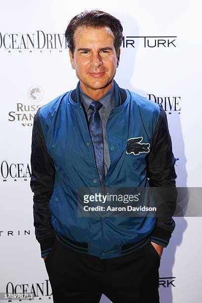 Actor Vincent de Paul attends the Ocean Drive Magazine Issue Release Party hosted by cover model Hannah Davis during Mercedes-Benz Fashion Week Swim...
