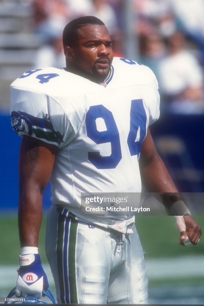 Rod Stephens Rod Stephens of the Seattle Seahawks looks on before a NFL football ...