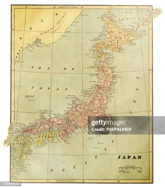 752 Vintage Japanese Map Stock Photos, High-Res Pictures, and