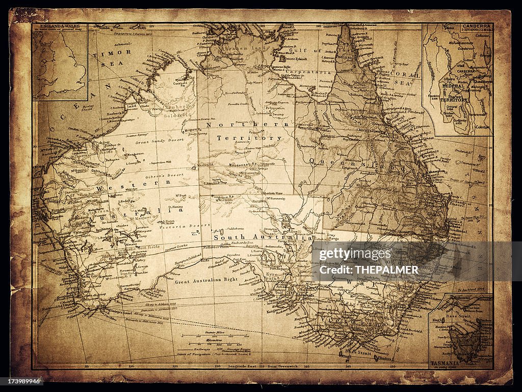 Old Map Of Australia High-Res Vector Graphic - Getty Images