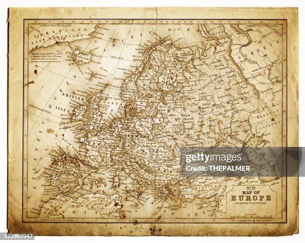 Old Ripped Map 474 Ripped Map High Res Illustrations - Getty Images