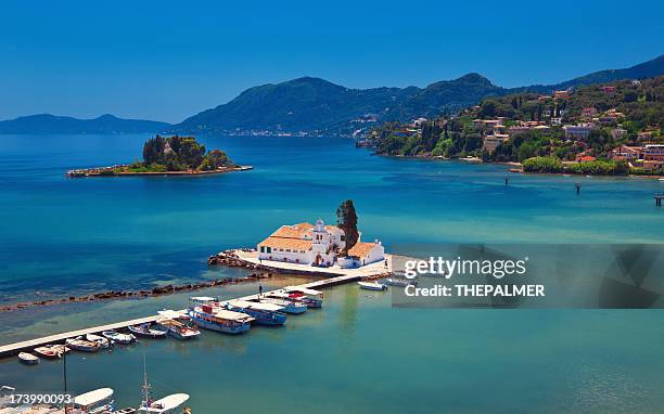 corfu island scenics - corfu stock pictures, royalty-free photos & images