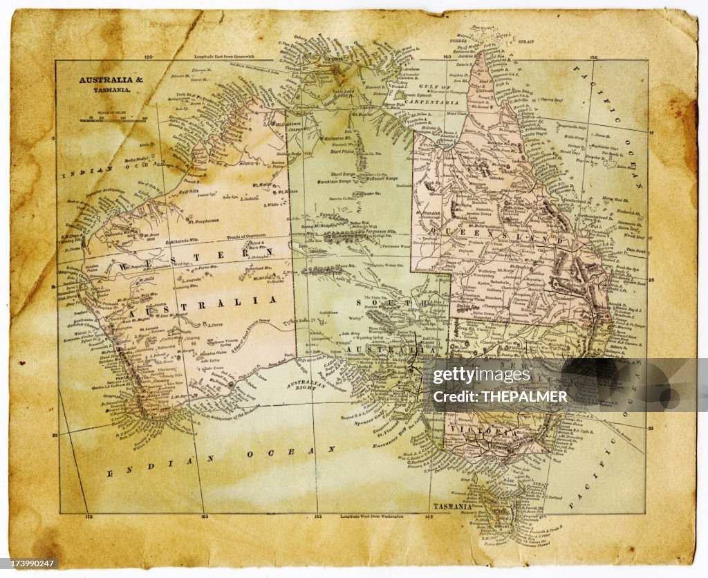 Old Map Of Australia High-Res Vector Graphic - Getty Images