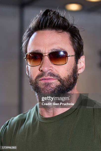 Hugh Jackman sighted at BBC Radio One on July 19, 2013 in London, England.