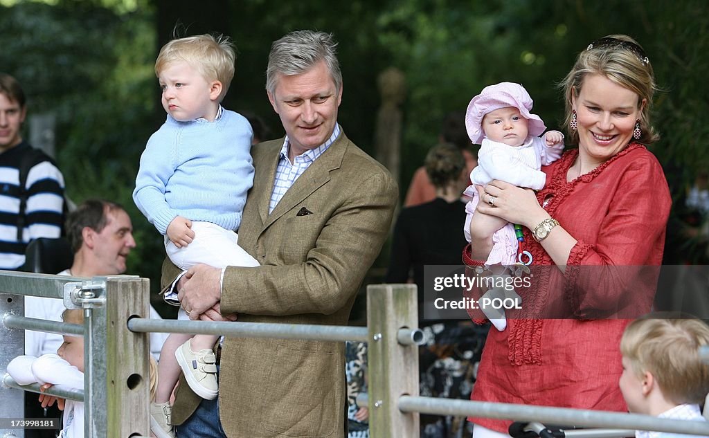 BELGIUM-ROYALS-ANTWERP-ZOO