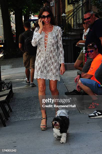 Spanish Actress Elena Fernandez is seen in Soho on July 18, 2013 in New York City.