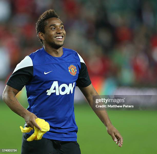 Anderson of Manchester United in action during a first team training session as part of their pre-season tour of Bangkok, Australia, China, Japan and...