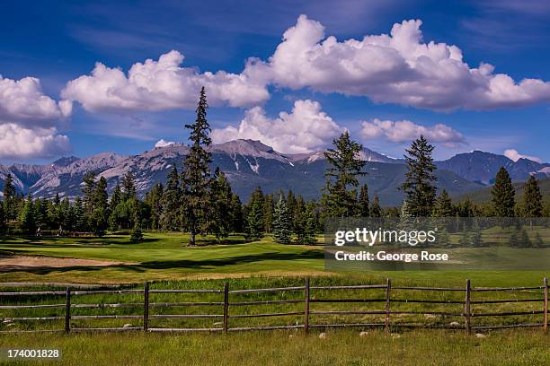 The Fairmont Jasper Park Lodge Golf Course is viewed on June 24, 2013 near Jasper, Alberta, Canada. Jasper is the largest National Park in the...