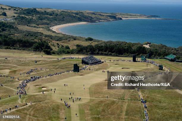 General View of the 15th hole during the second round of the 142nd Open Championship at Muirfield on July 19, 2013 in Gullane, Scotland.