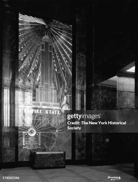 Empire State Building-Interior Wall Mosaic, New York, New York, 1920s.